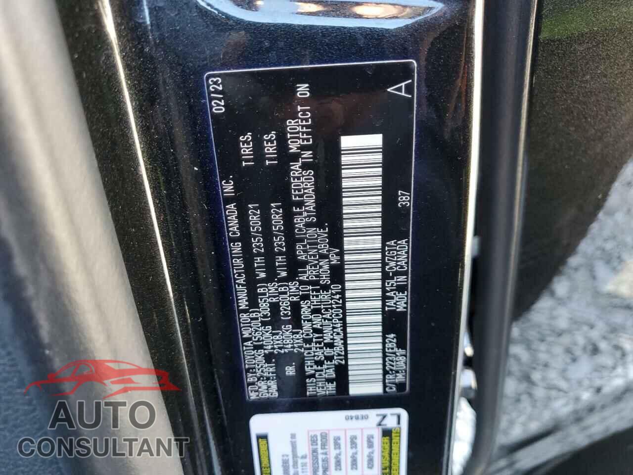 LEXUS RX350 2023 - 2T2BAMCA4PC012410