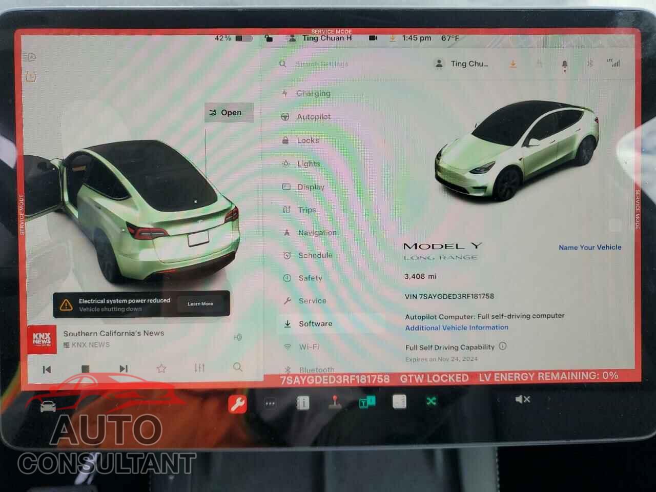TESLA MODEL Y 2024 - 7SAYGDED3RF181758