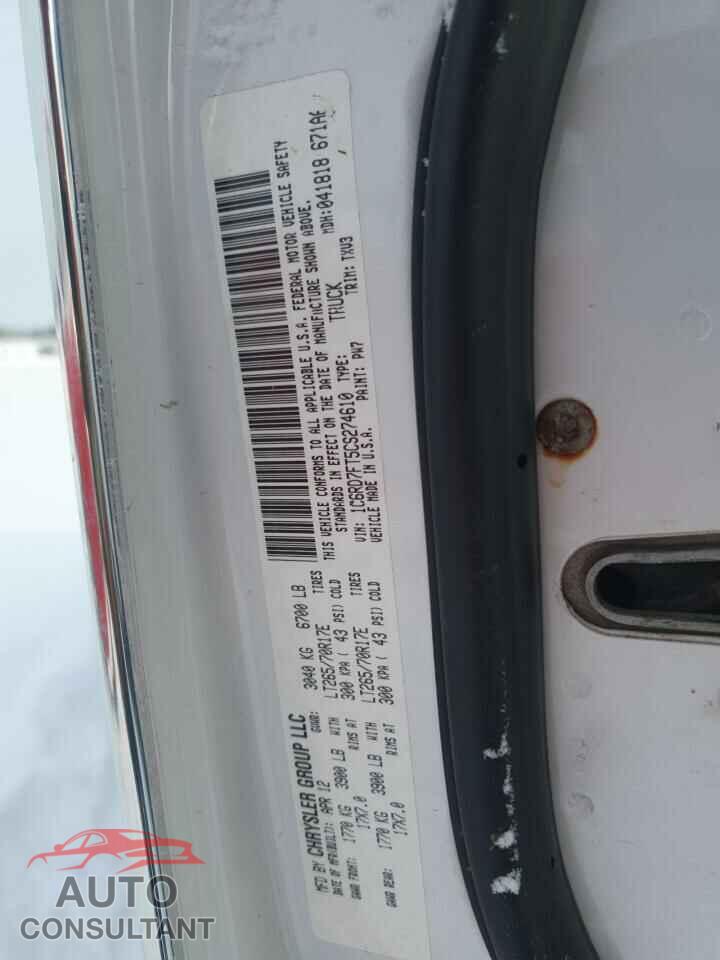 DODGE RAM 1500 2012 - 1C6RD7FT5CS274610
