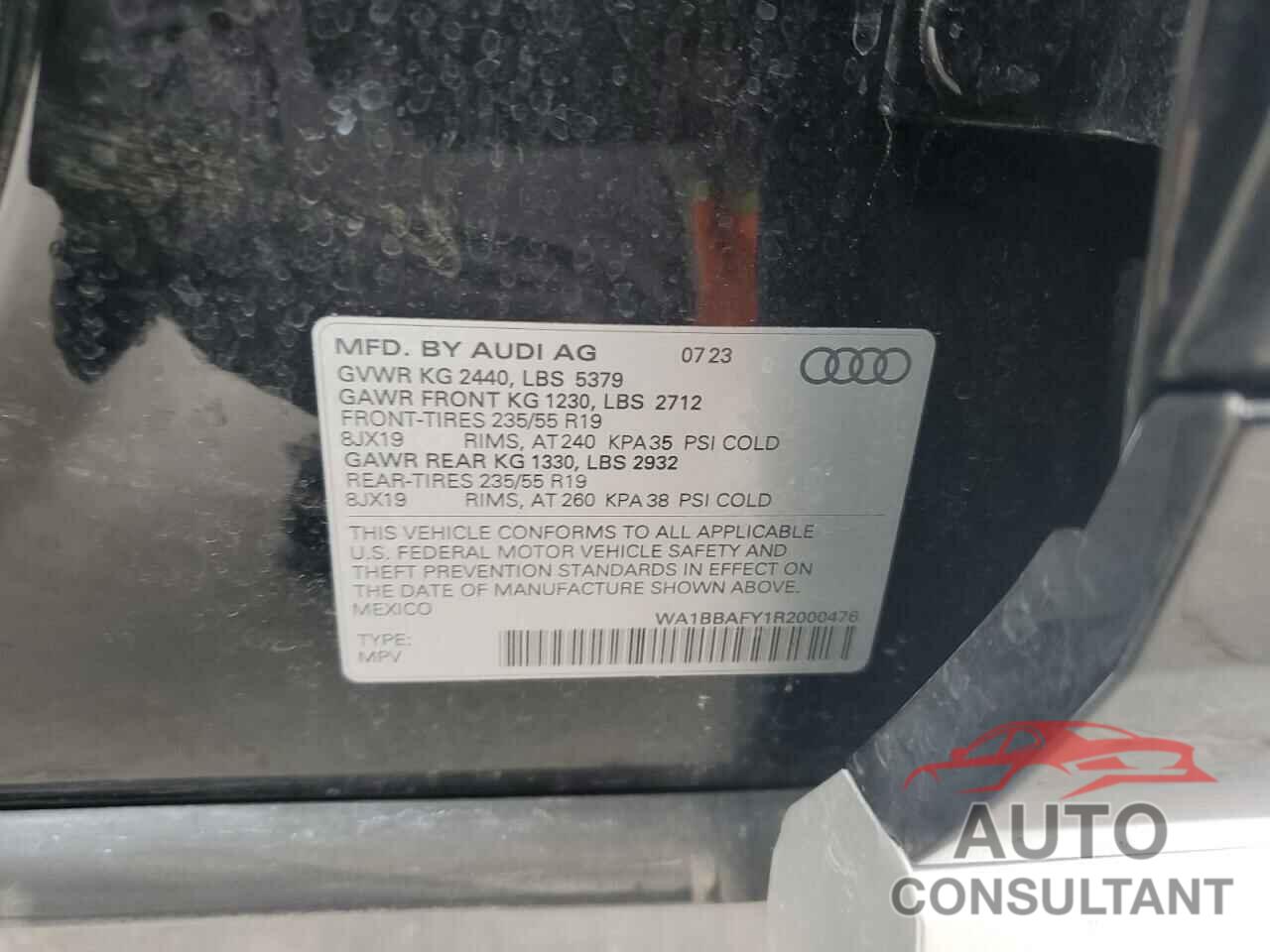 AUDI Q5 2024 - WA1BBAFY1R2000476