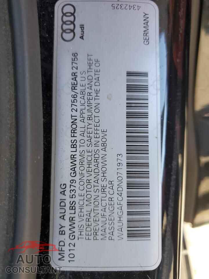 AUDI A6 2013 - WAUHGAFC4DN071973
