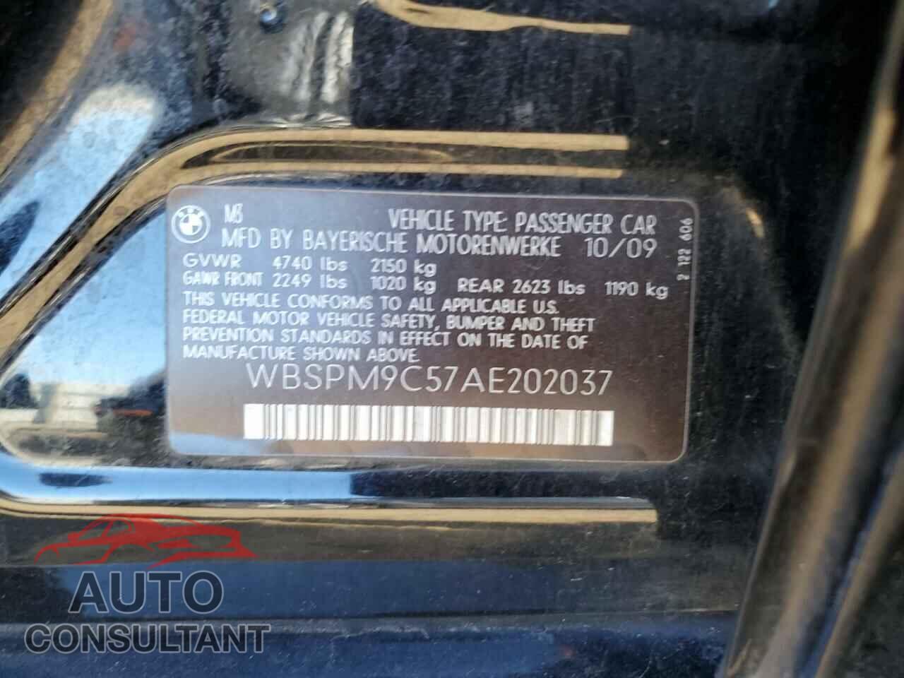 BMW M3 2010 - WBSPM9C57AE202037