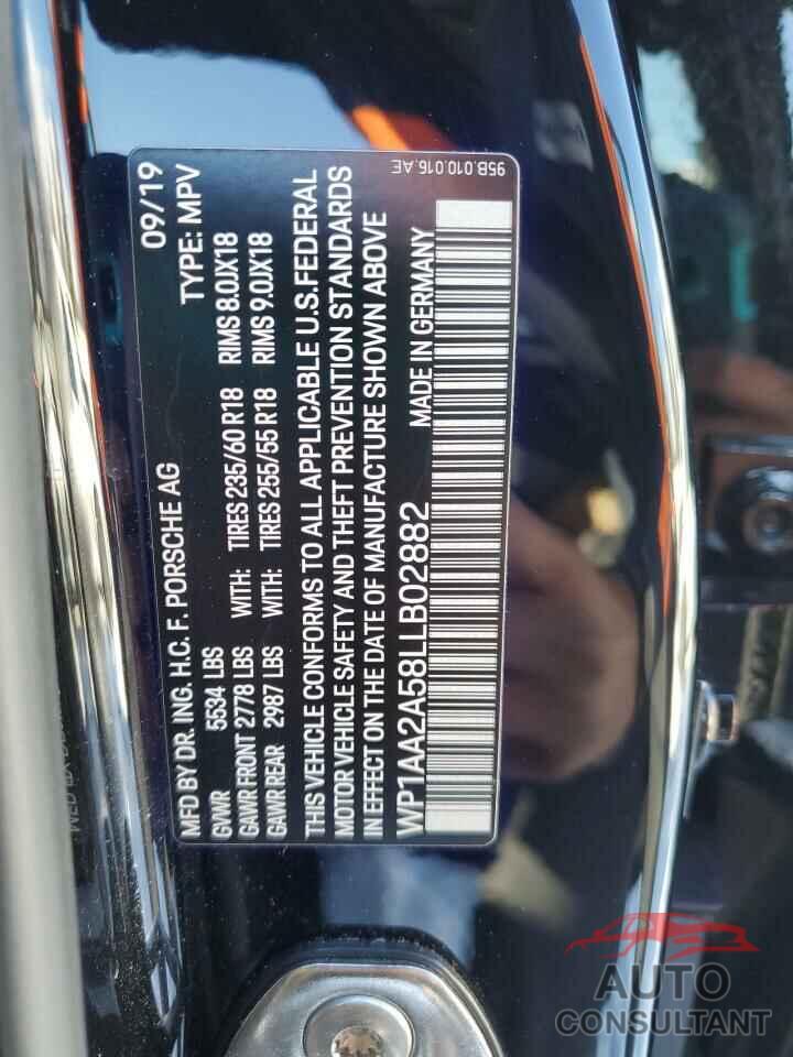 PORSCHE MACAN 2020 - WP1AA2A58LLB02882