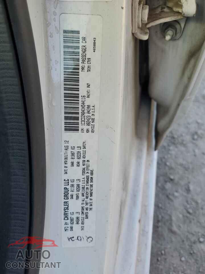 DODGE AVENGER 2013 - 1C3CDZAB4DN544116
