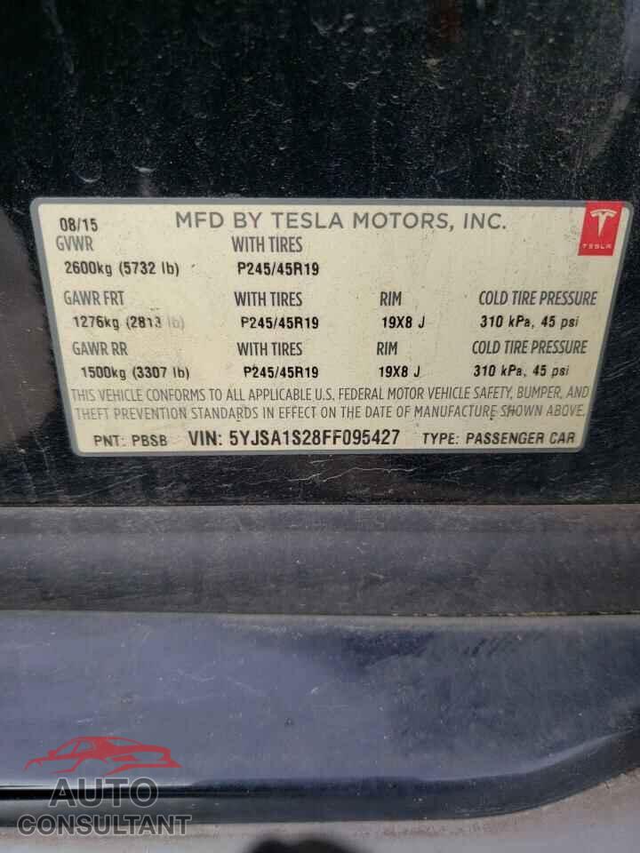 TESLA MODEL S 2015 - 5YJSA1S28FF095427