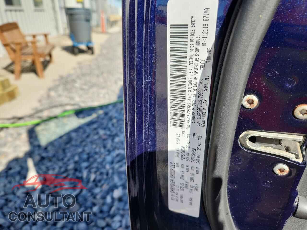 DODGE RAM 1500 2012 - 1C6RD6FT2CS170229