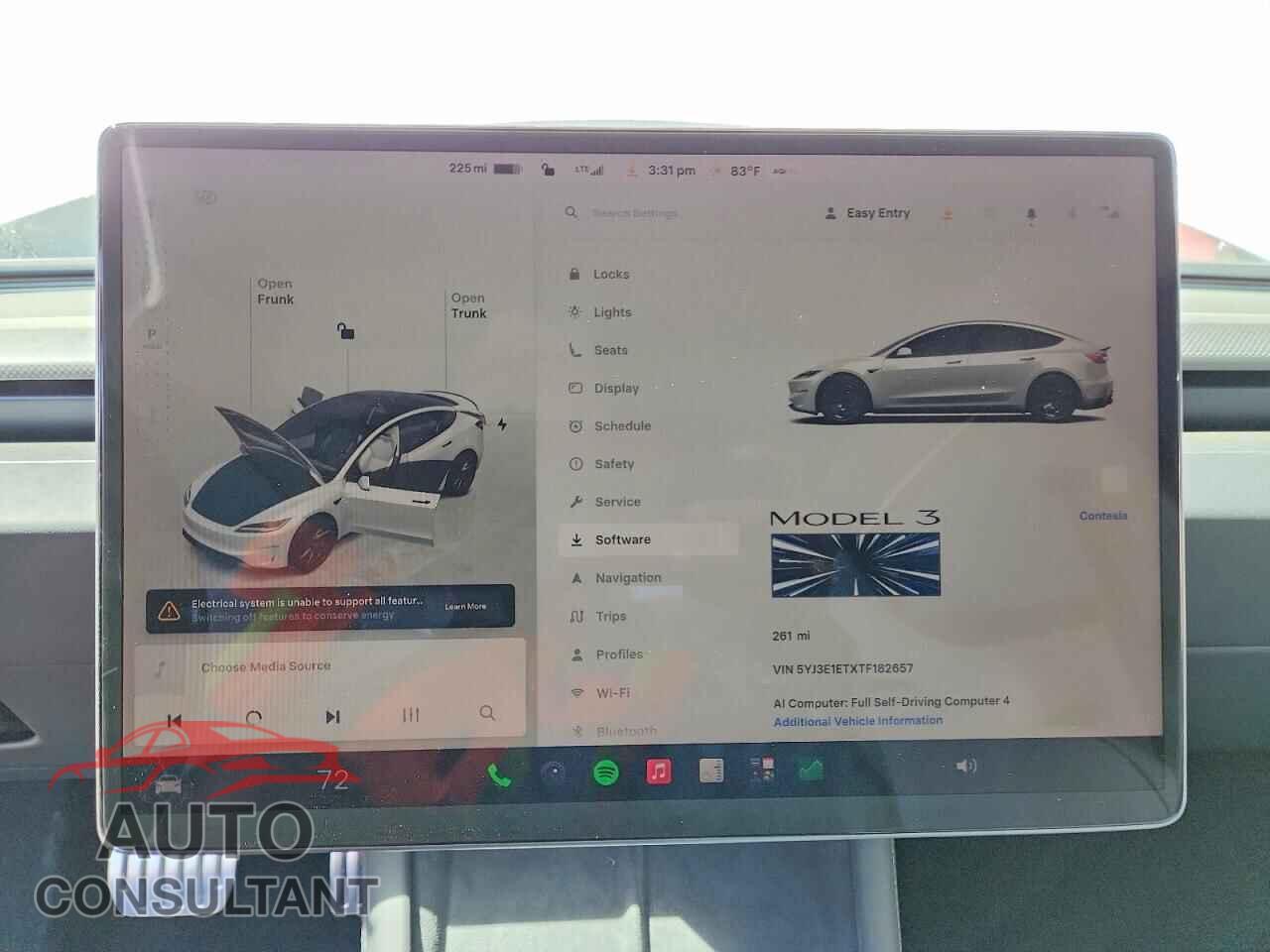 TESLA MODEL 3 2026 - 5YJ3E1ETXTF182657
