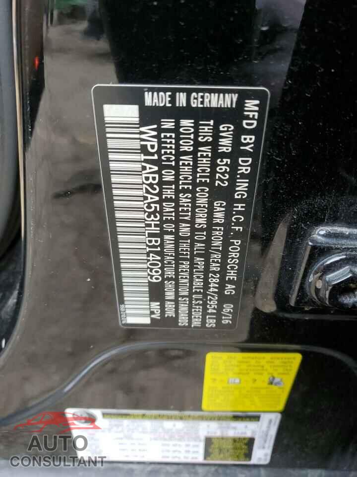 PORSCHE MACAN 2017 - WP1AB2A53HLB14099