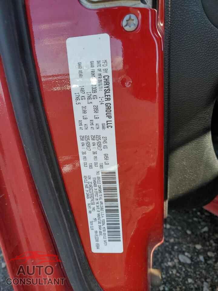 DODGE CARAVAN 2014 - 2C4RDGCG7ER274158