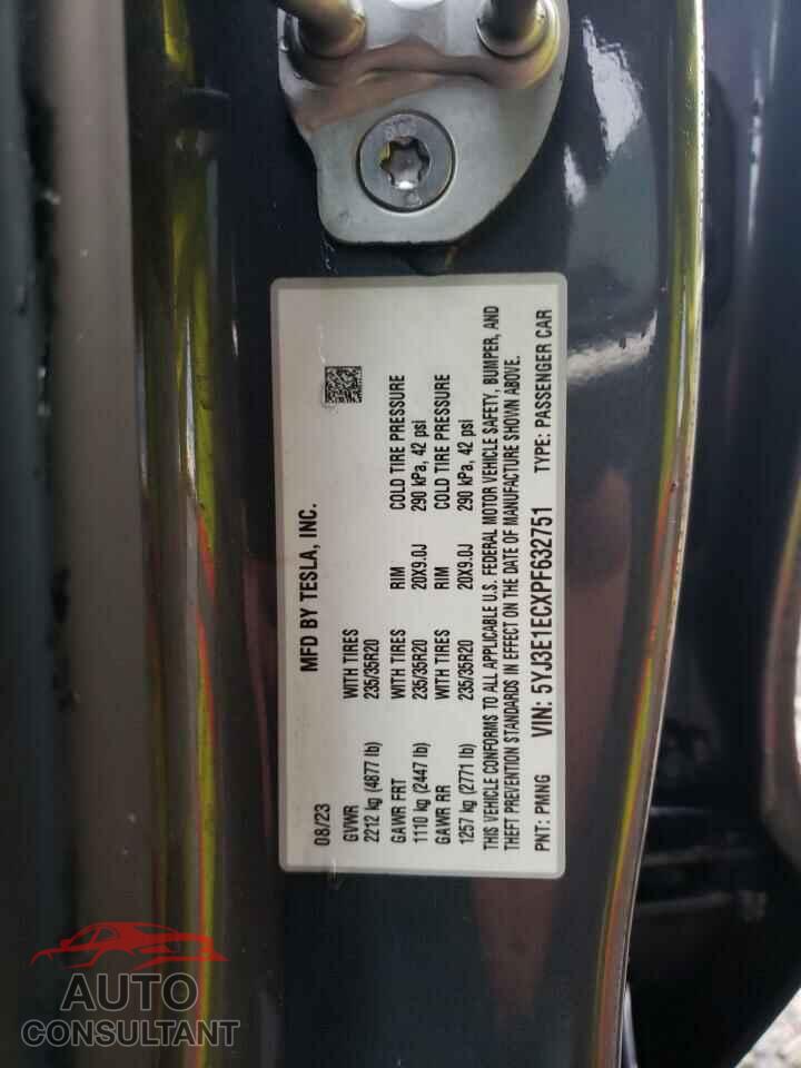 TESLA MODEL 3 2023 - 5YJ3E1ECXPF632751