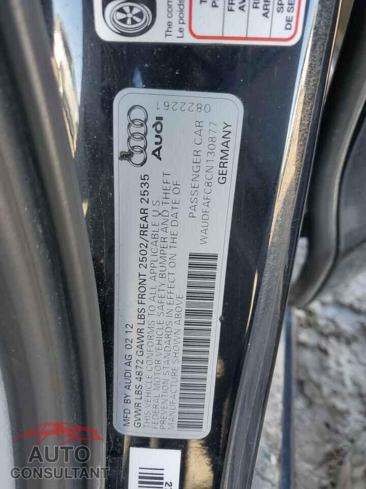 AUDI A6 2012 - WAUDFAFC8CN130877