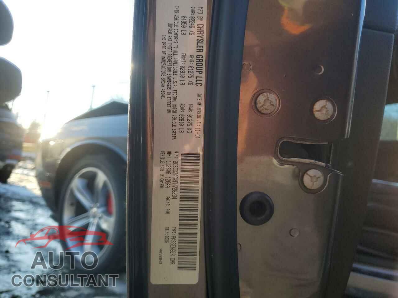 DODGE CHALLENGER 2015 - 2C3CDZAG0FH728234