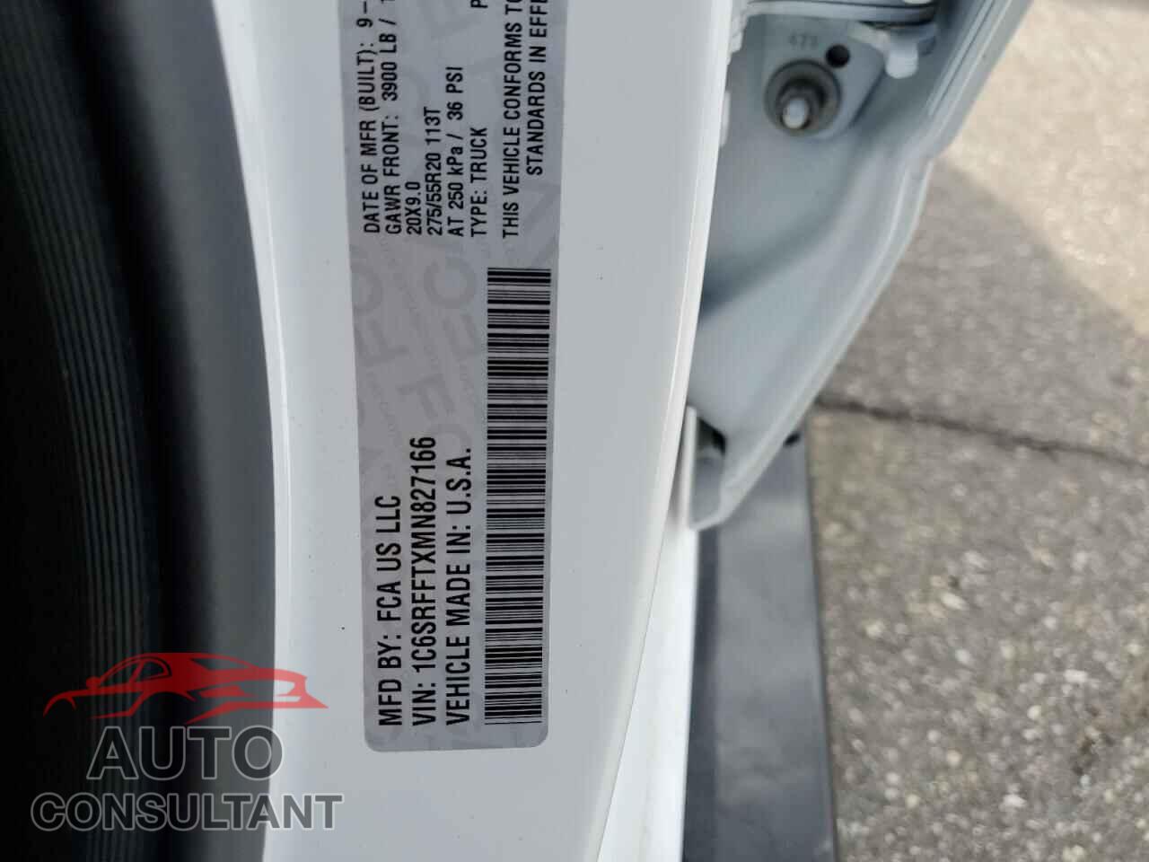 RAM 1500 2021 - 1C6SRFFTXMN827166