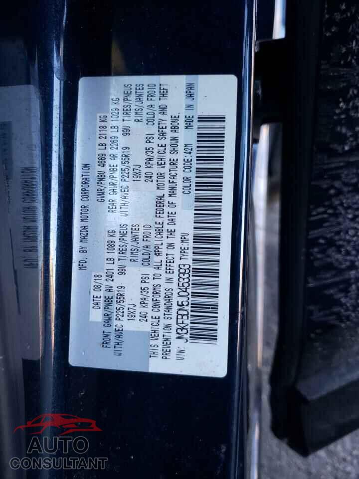 MAZDA CX-5 2018 - JM3KFBDM5J0453393