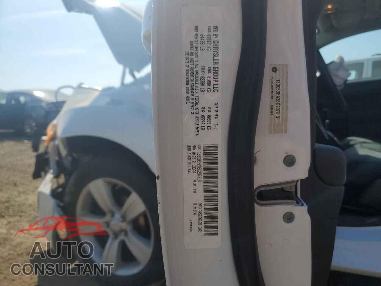 DODGE CALIBER 2011 - 1B3CB3HA3BD237813