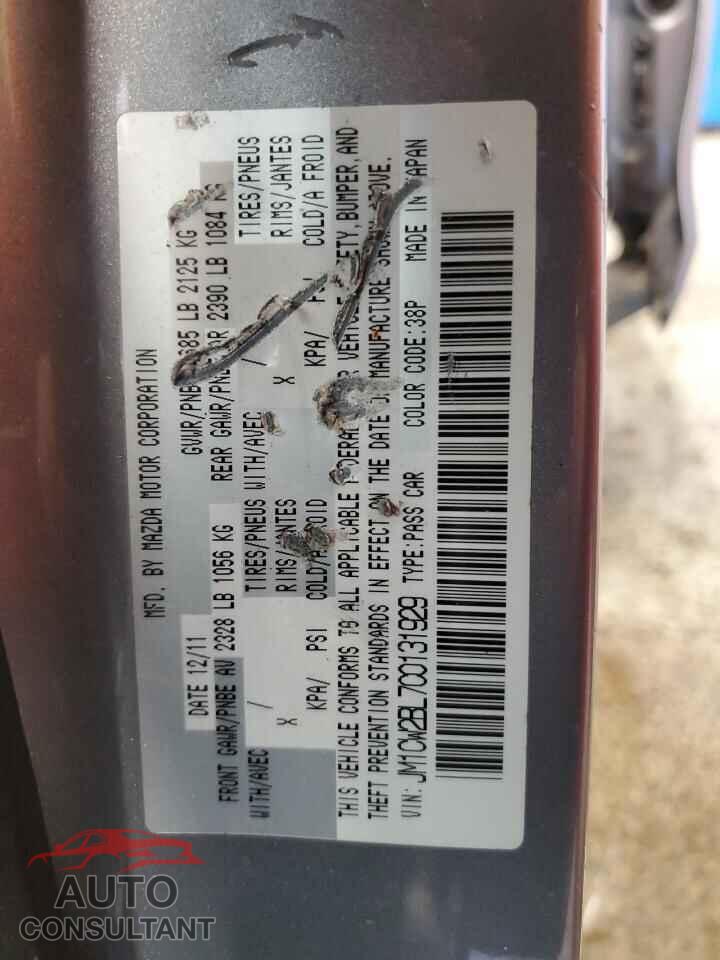 MAZDA 5 2012 - JM1CW2BL7C0131929