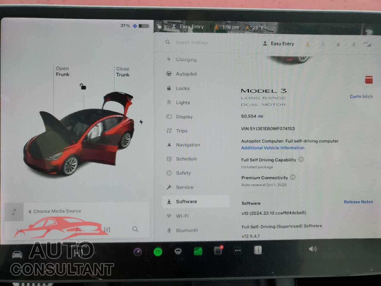 TESLA MODEL 3 2021 - 5YJ3E1EB0MF074153