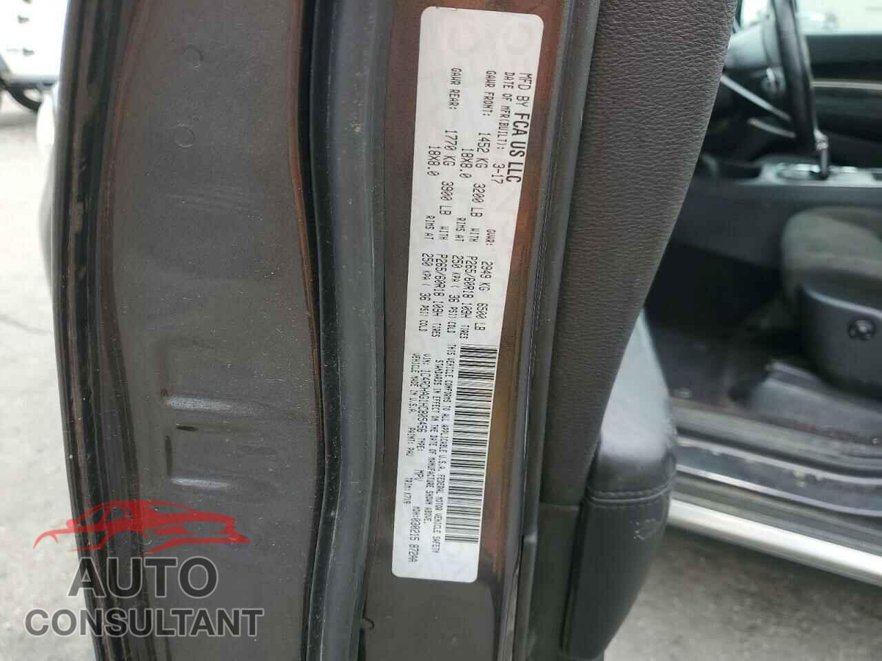 DODGE DURANGO 2017 - 1C4RDHAG1HC805456
