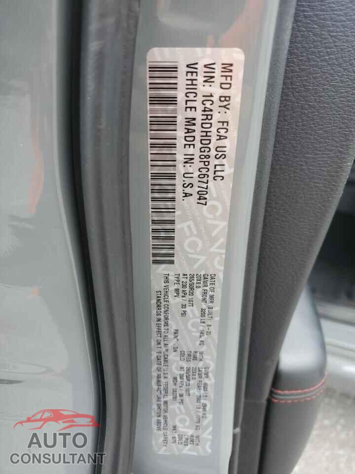 DODGE DURANGO 2023 - 1C4RDHDG8PC677047