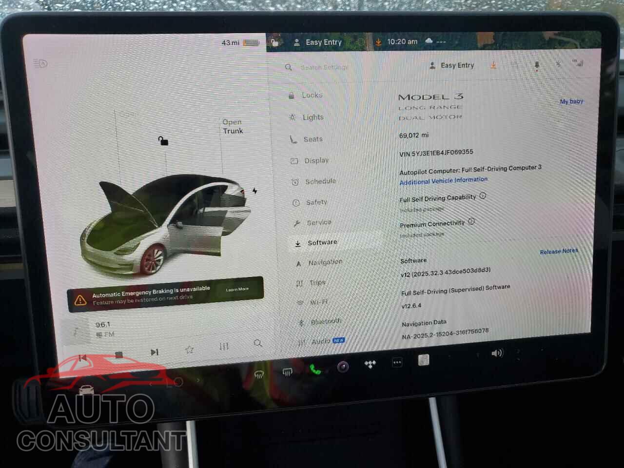 TESLA MODEL 3 2018 - 5YJ3E1EB4JF069355