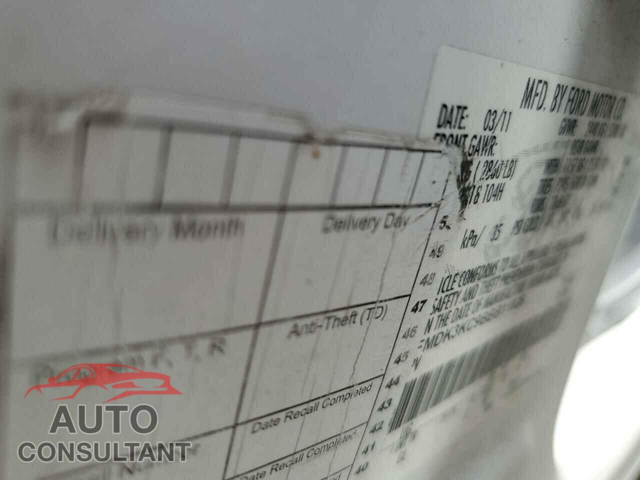 FORD EDGE 2011 - 2FMDK3KC9BBB11826