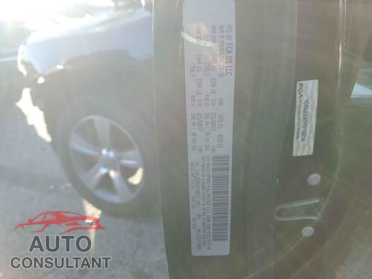 JEEP COMPASS 2017 - 1C4NJDEB0HD190214