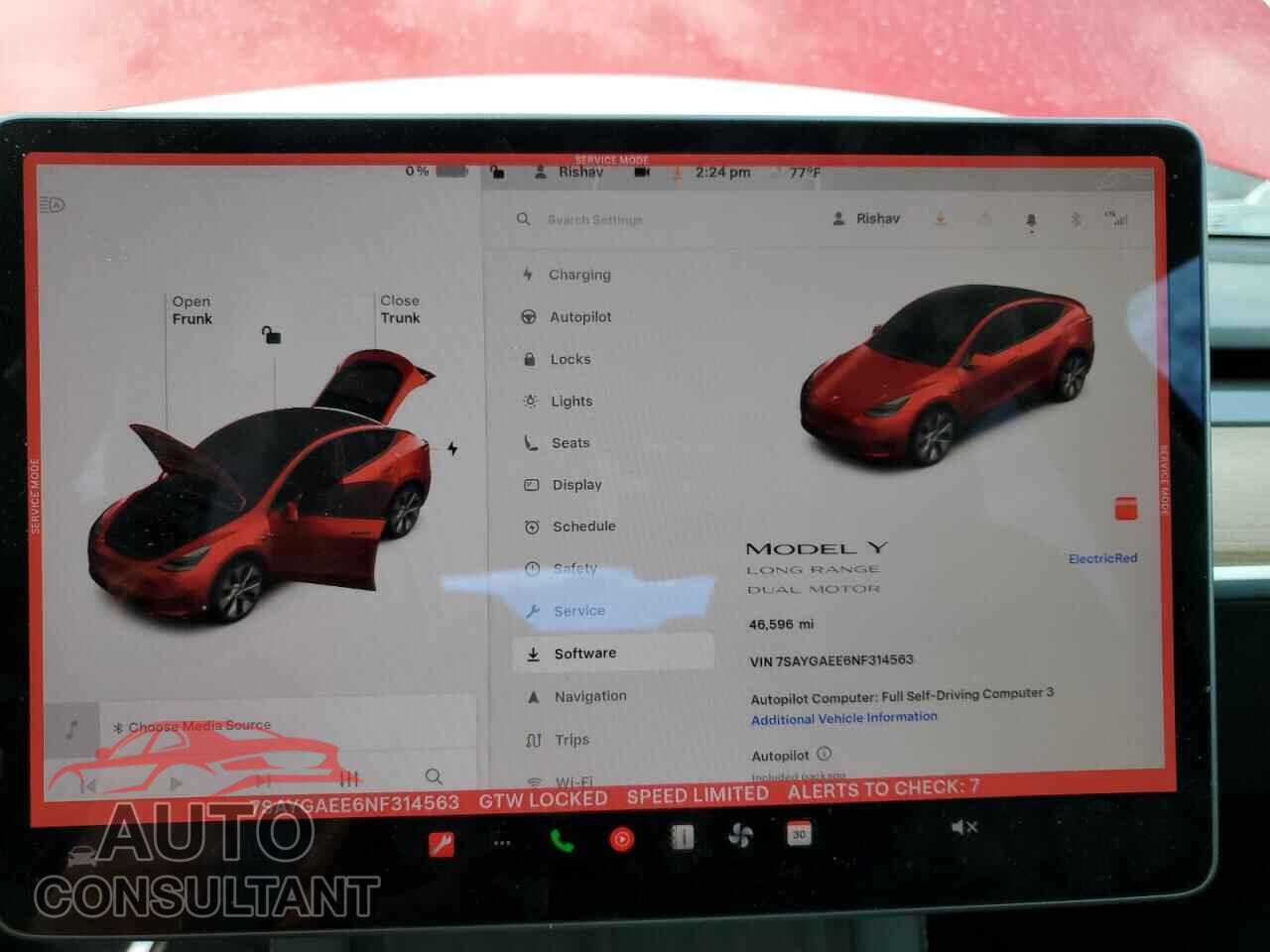 TESLA MODEL Y 2022 - 7SAYGAEE6NF314563