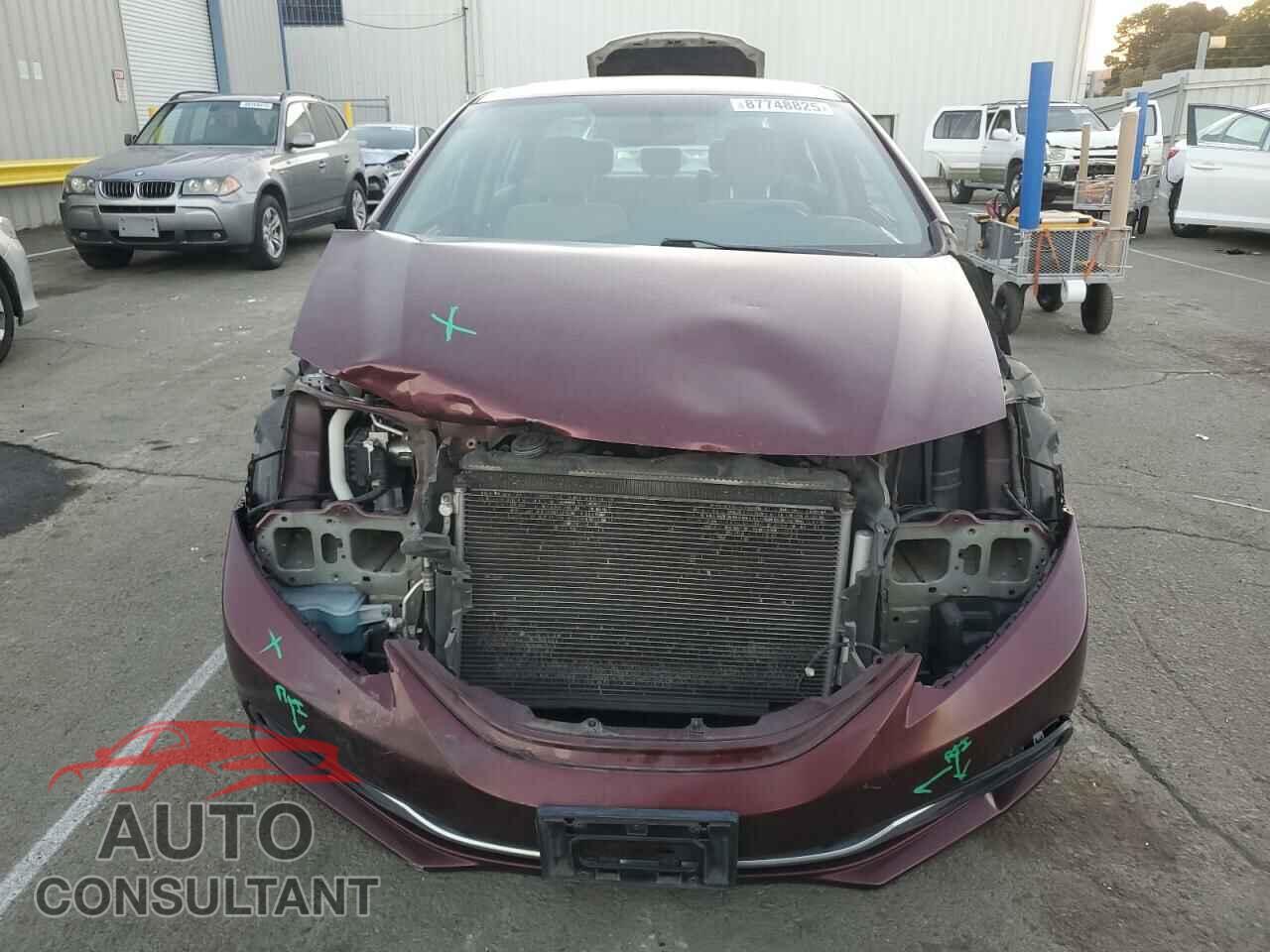 HONDA CIVIC 2013 - 19XFB2F59DE277634