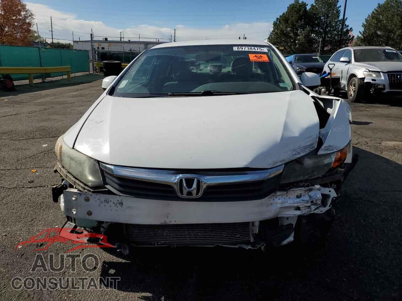 HONDA CIVIC 2012 - 19XFB2F52CE372003