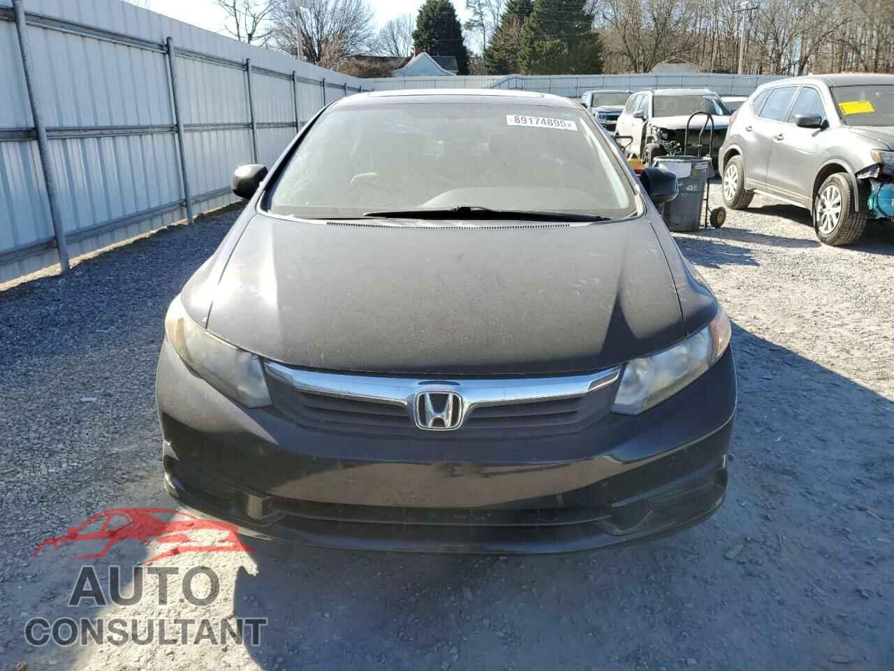 HONDA CIVIC 2012 - 19XFB2F87CE385100