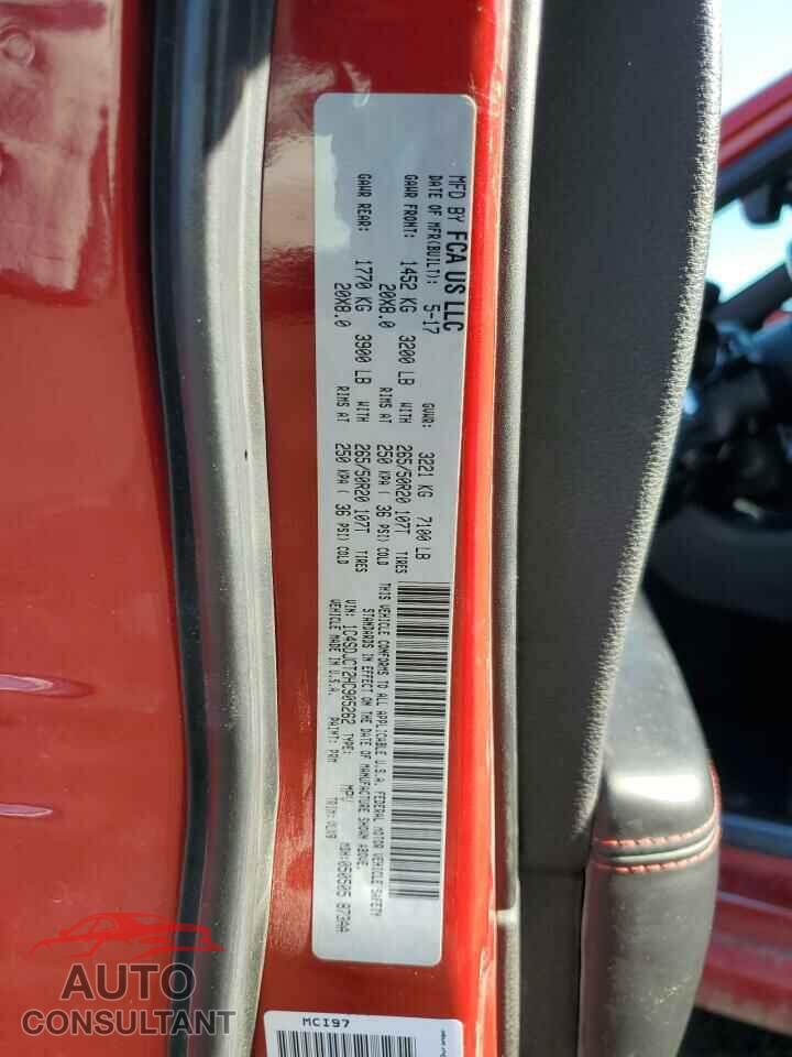 DODGE DURANGO 2017 - 1C4SDJCT2HC905262