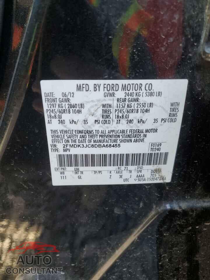 FORD EDGE 2013 - 2FMDK3JC8DBA68455