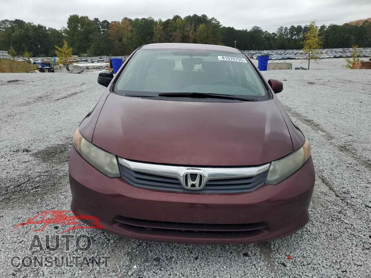 HONDA CIVIC 2012 - 19XFB2F56CE089412