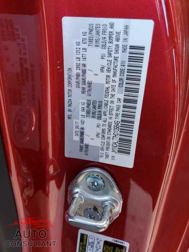 MAZDA MX5 2017 - JM1NDAL77H0109849