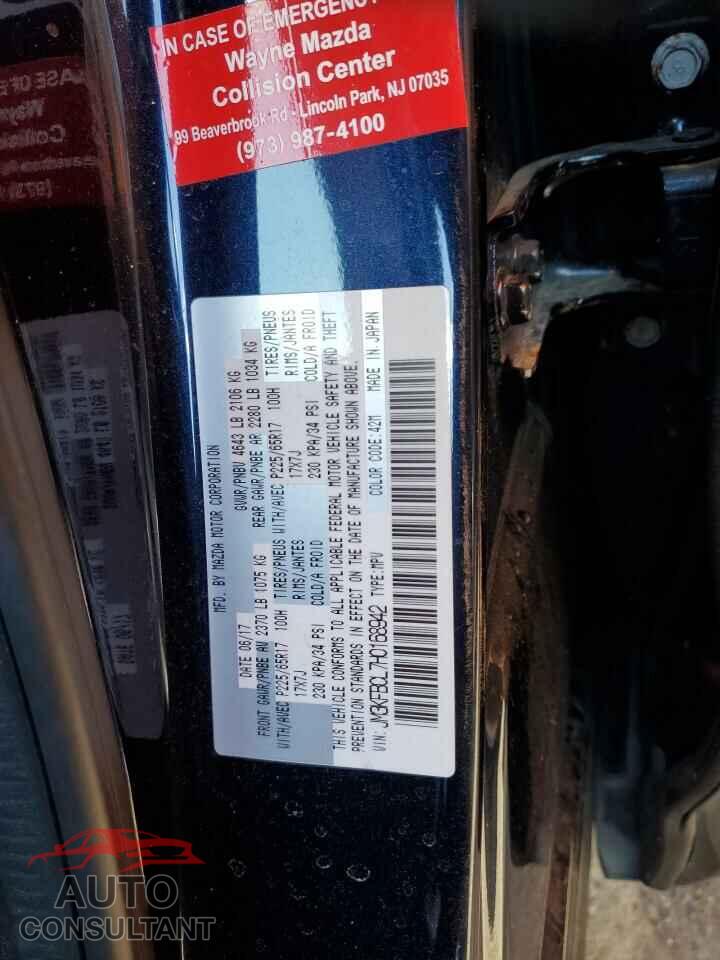 MAZDA CX-5 2017 - JM3KFBCL7H0168942