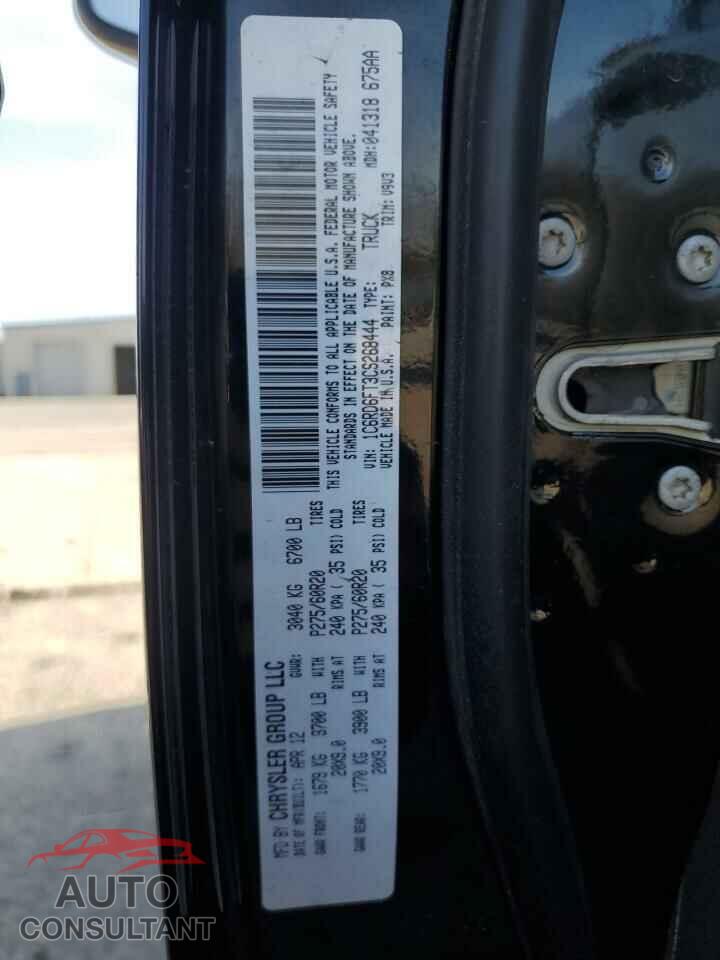 DODGE RAM 1500 2012 - 1C6RD6FT3CS268444