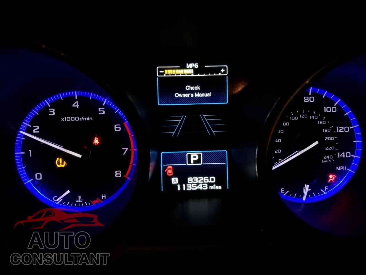 SUBARU OUTBACK 2016 - 4S4BSBFC8G3345992