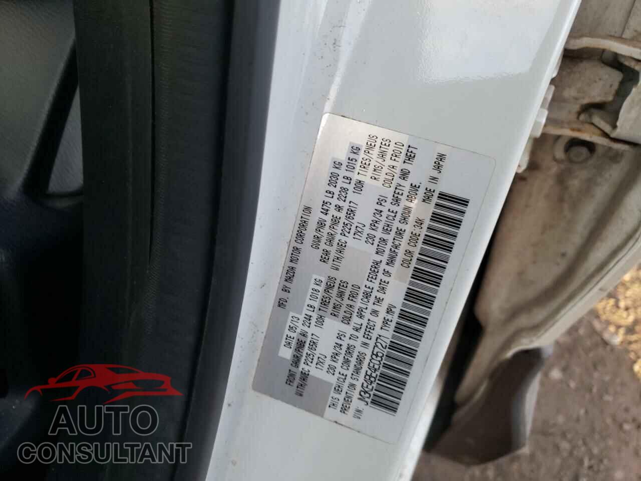 MAZDA CX-5 2014 - JM3KE4BE4E0357271