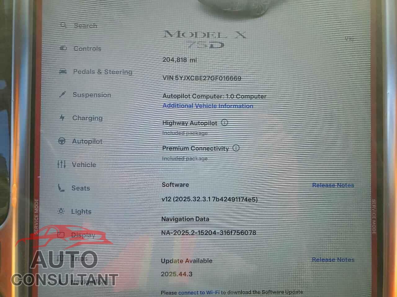 TESLA MODEL X 2016 - 5YJXCBE27GF016669