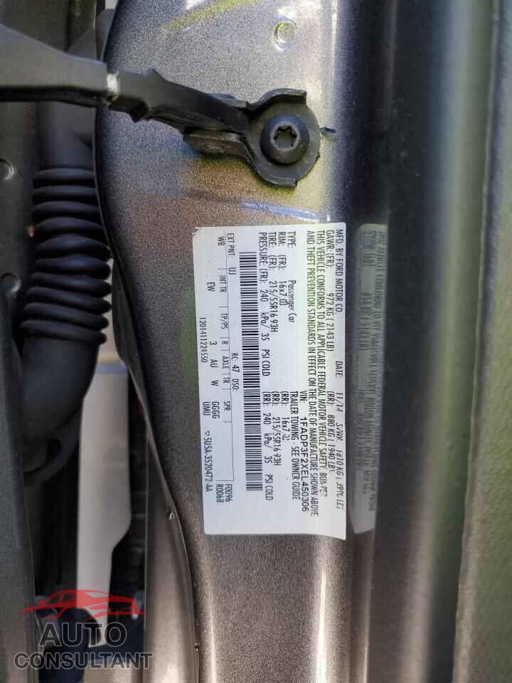 FORD FOCUS 2014 - 1FADP3F2XEL450306