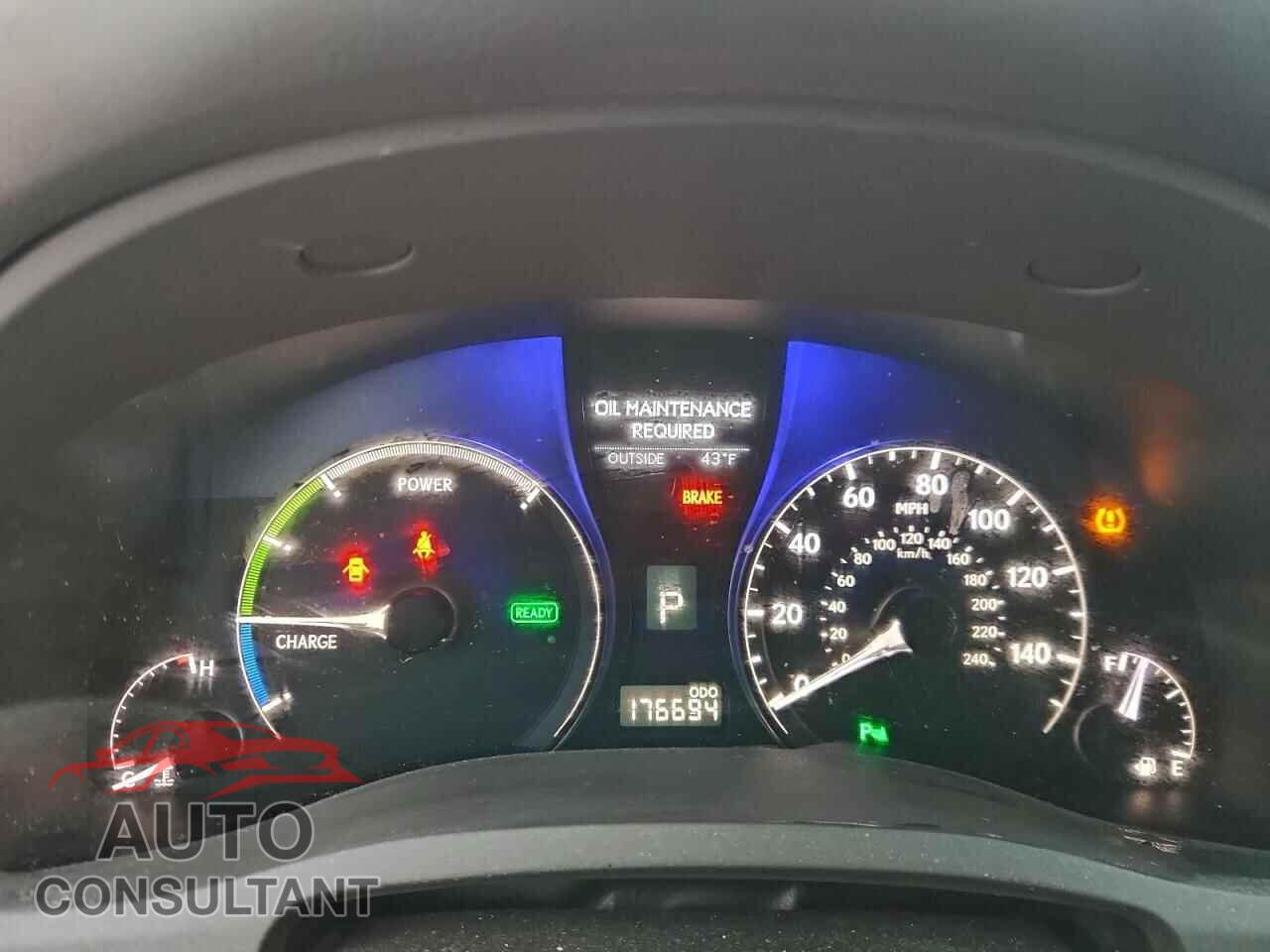 LEXUS RX450 2012 - JTJBC1BA6C2046353