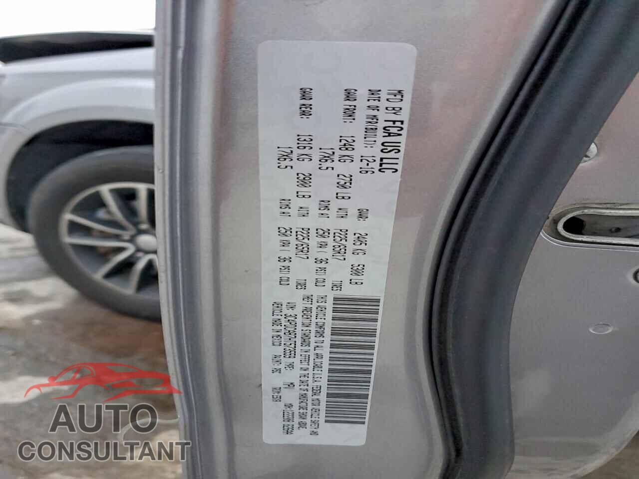 DODGE JOURNEY 2017 - 3C4PDCAB7HT573559