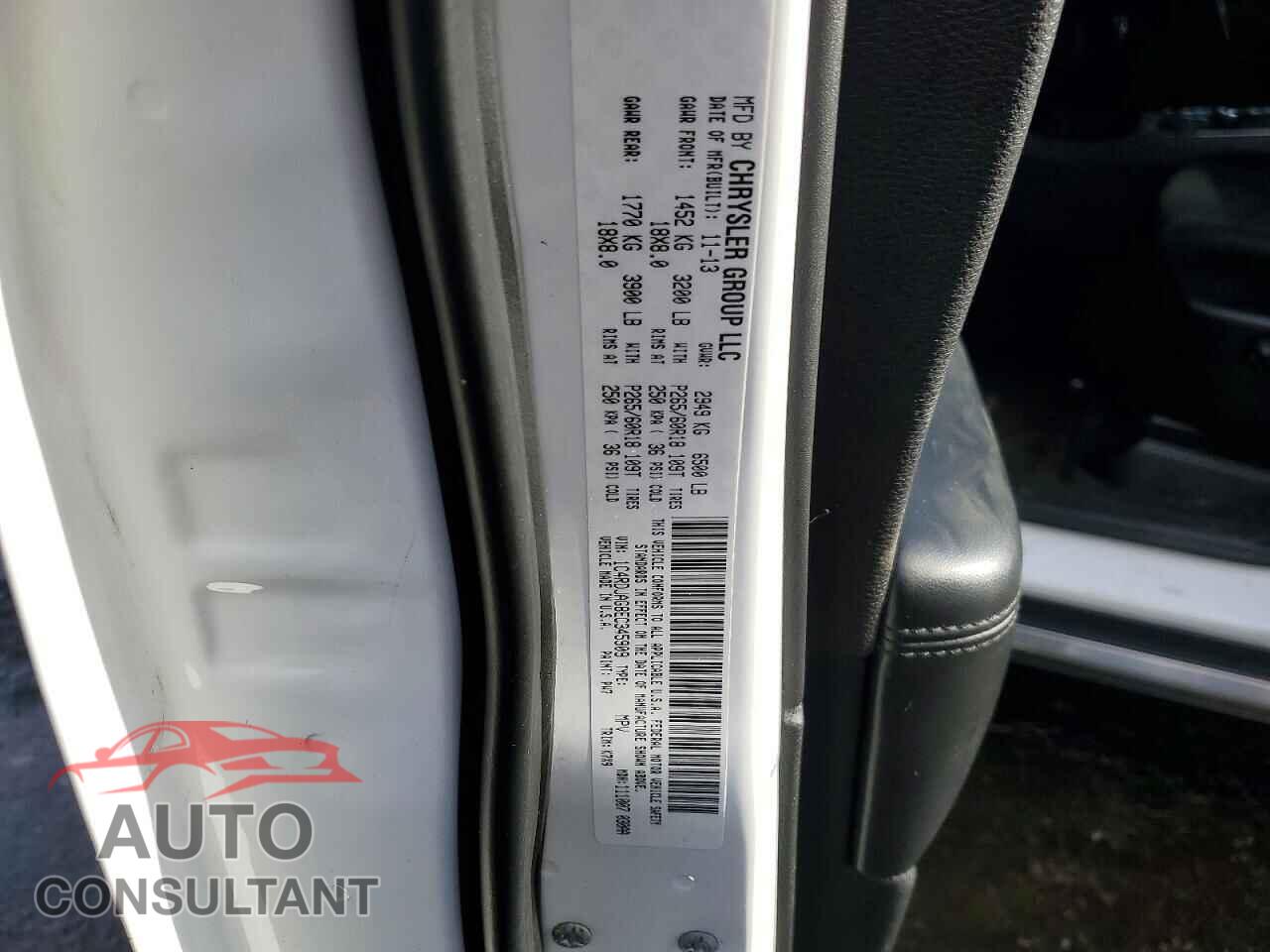 DODGE DURANGO 2014 - 1C4RDJAG8EC345909