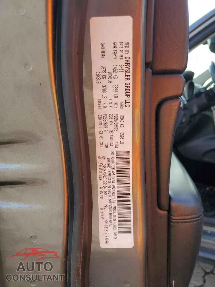 JEEP GRAND CHER 2012 - 1C4RJFAG0CC133184
