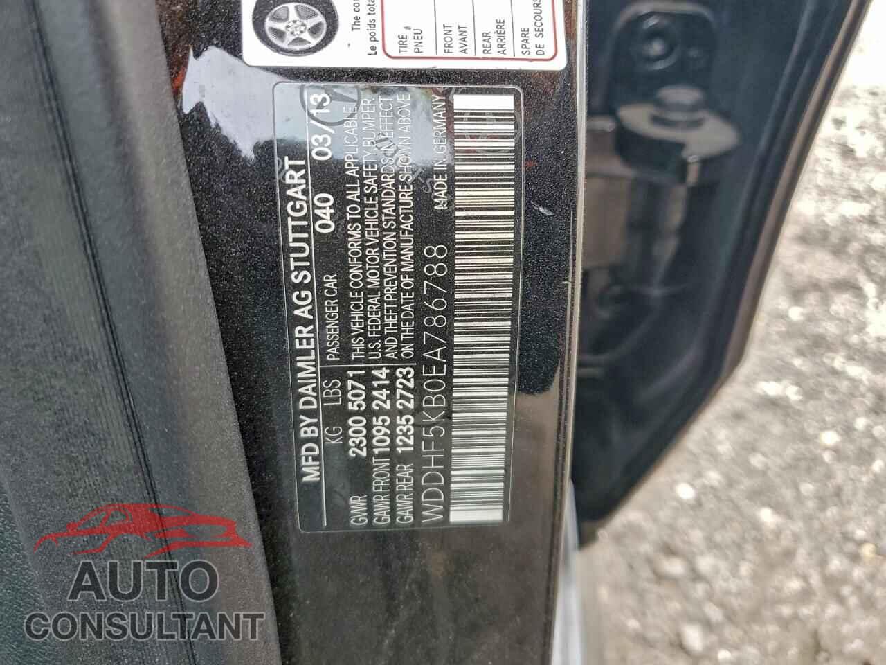 MERCEDES-BENZ E-CLASS 2014 - WDDHF5KB0EA786788