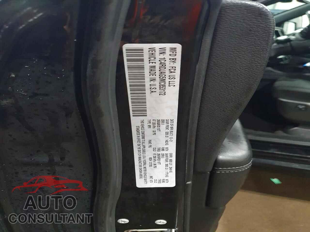 DODGE DURANGO 2021 - 1C4RDJAG5MC853172