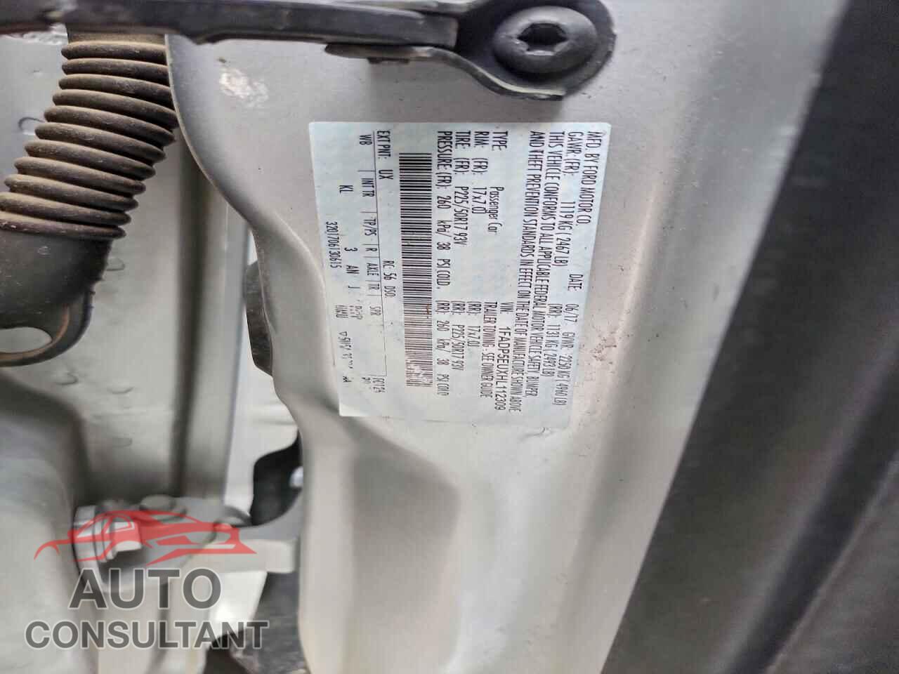 FORD CMAX 2017 - 1FADP5EUXHL112309