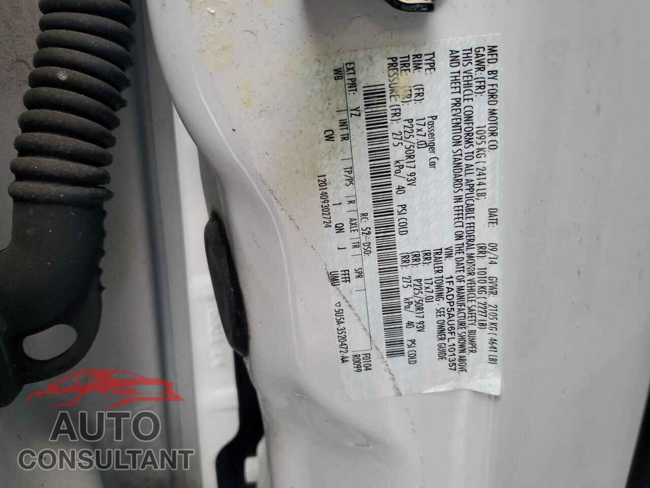 FORD CMAX 2015 - 1FADP5AU6FL101357