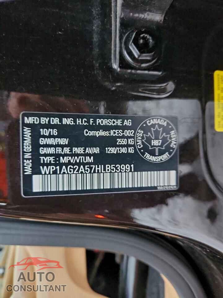 PORSCHE MACAN 2017 - WP1AG2A57HLB53991