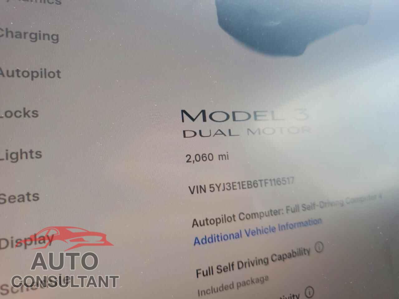 TESLA MODEL 3 2026 - 5YJ3E1EB6TF116517